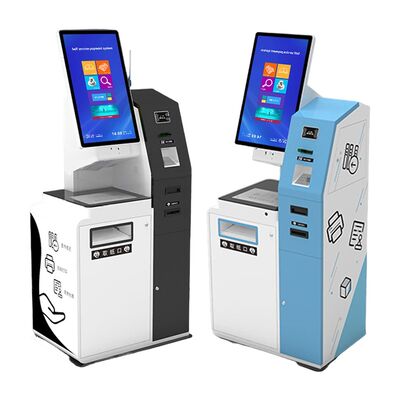 Selfservice kiosk met capacitieve touch 10 punt scherm aangepast kleur en vloer staande muur montage counter top installatie