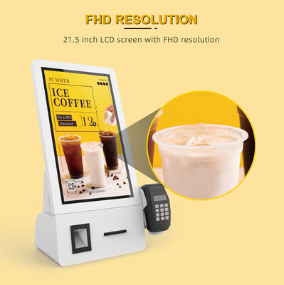 1920X1080 Resolutie Metalen behuizing Vloer Staande Touch Screen Zelfbediening Kiosk met Android OS