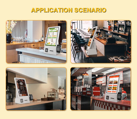 1920X1080 Resolutie Metalen behuizing Vloer Staande Touch Screen Zelfbediening Kiosk met Android OS