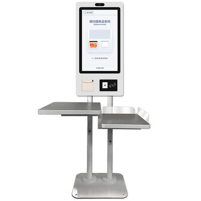 24 inch Capacitief Touchscreen Kiosk met 10 Punten voor Zelfbediening, Vloerstaand voor Onbemande Winkels