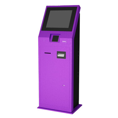 Commerciële zelfbedieningskiosk met capacitief 10-punts aanraakscherm met een resolutie van 1920x1080 en een roestvrijstalen metalen behuizing