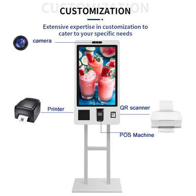 Floor Standing Touch Screen Kiosk with 2K/4K Resolution and 60,000 Hours Lifespan for Self Service Applications