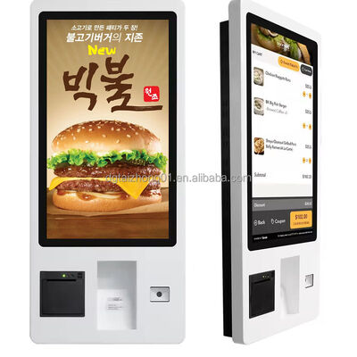 Floor Standing Touch Screen Kiosk with 2K/4K Resolution and 60,000 Hours Lifespan for Self Service Applications