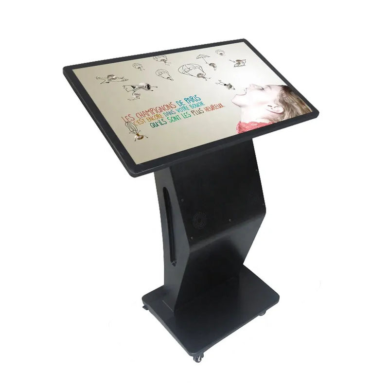 55 Inch Vloerstaande All-In-One Kiosk Computer met Infrarood Touchscreen en Android of Windows Systeem
