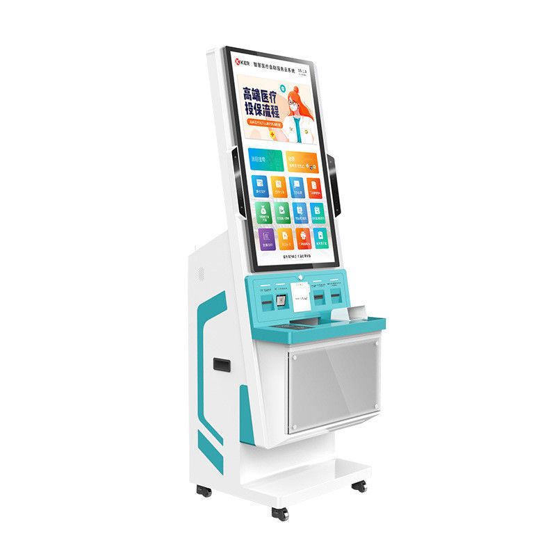 32 inch CE medische facturering touchscreen kiosk met capacitieve touch voor ziekenhuis inchecken