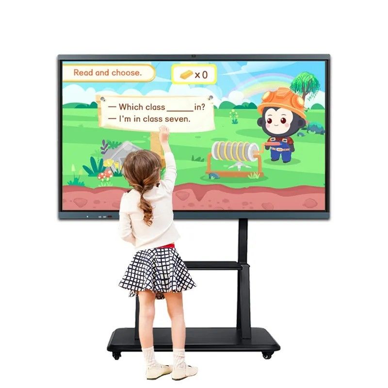 86 Inch 4K Resolutie Interactief Whiteboard met 20-Punts Infrarood Touch Smart Blackboard voor Onderwijs