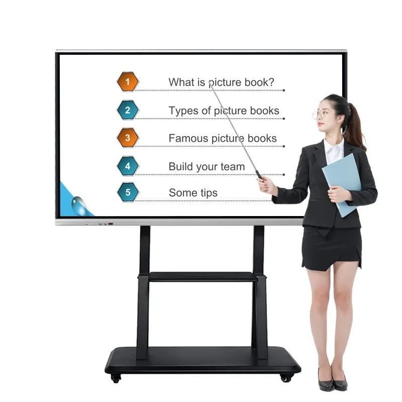100 inch 4K UHD Interactief Whiteboard met 20-punts Multi-Touch Smart Board voor het klaslokaal