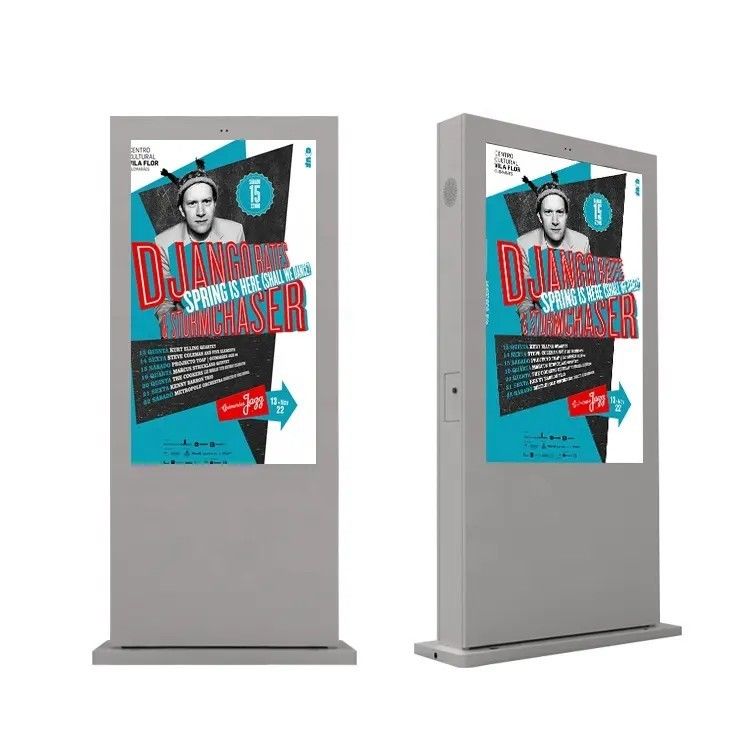 55 Inch Hoge Helderheid IP65 Buiten Reclamescherm Display voor Weerbestendige Digitale Bewegwijzering