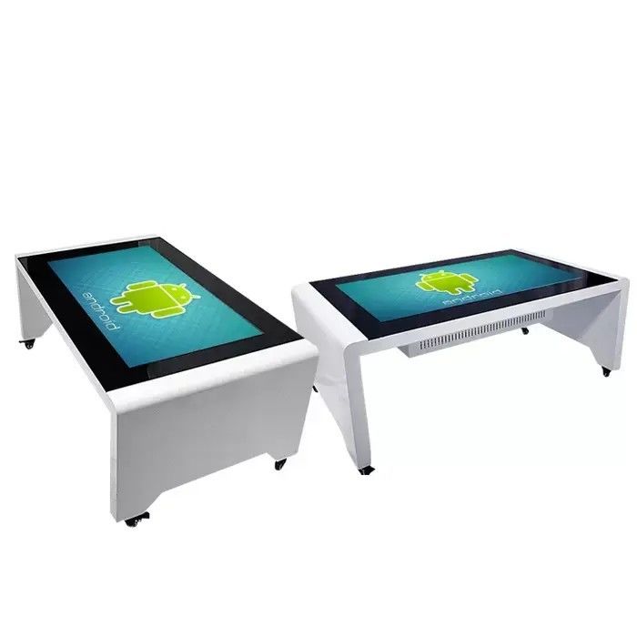 Interactieve touchscreen tafel met 55 inch aluminium legering met 110W stroomverbruik en multi-touch display