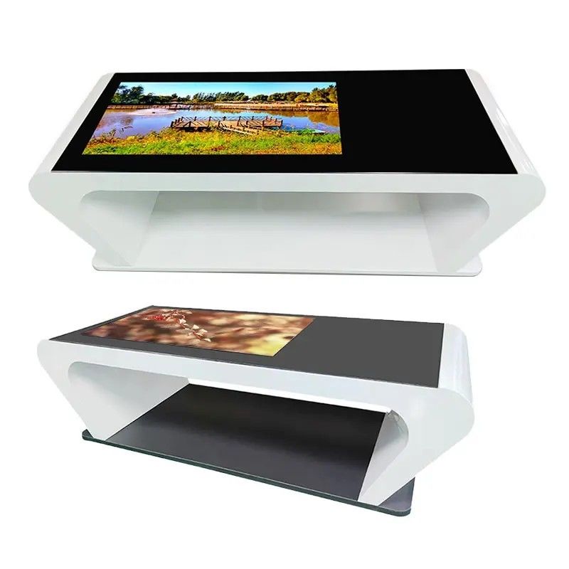 Interactieve touchscreen tafel met 55 inch draadloos opladen en multi-touch capacitieve slimme koffie tafel