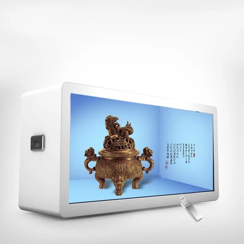 43 Inch Smart Transparante LCD Vitrine met 1920*1080 Resolutie en 450cd/m2 Helderheid Digitale Signage Box