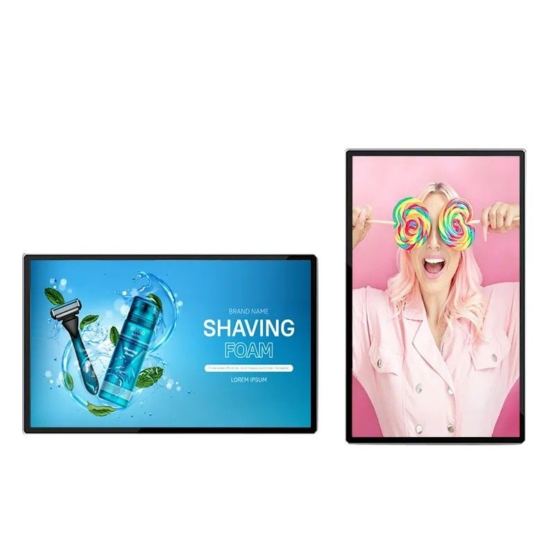 50-inch wandmontage LCD-reclamescherm met 4K-resolutie en ultradunne rand voor digitale signage