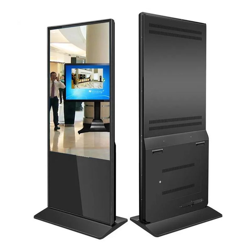 43 inch vrijstaand LCD-advertentiebeeldscherm met Android-systeem Digitaal beeldscherm videospeler