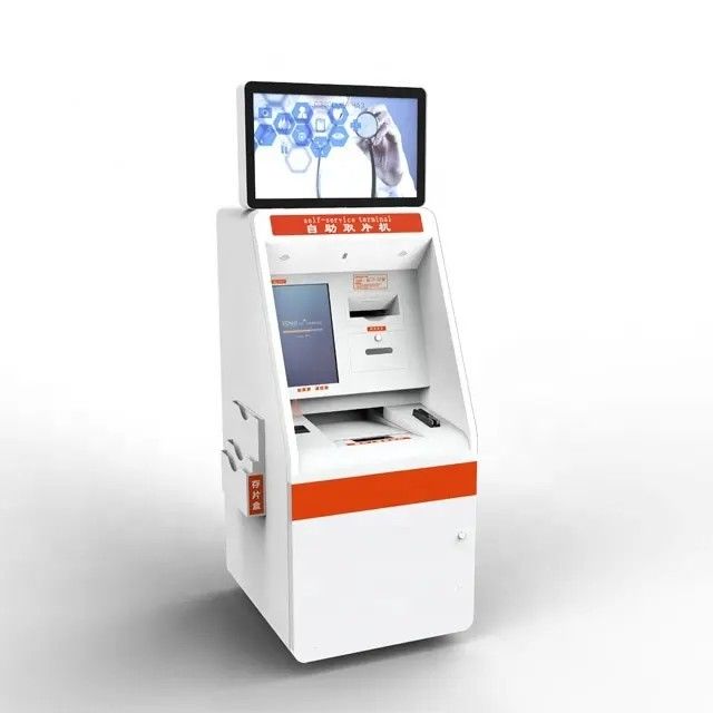 Dubbel Scherm 22 Inch Capacitief Touch Zelfbedieningskiosk voor Ziekenhuis Check-in