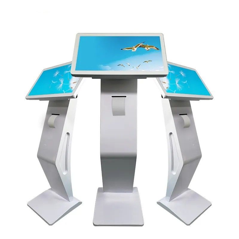 21,5-inch Touchscreen Digitale Kiosk met Thermische Printer en QR-codescanner voor Interactieve Zelfbediening