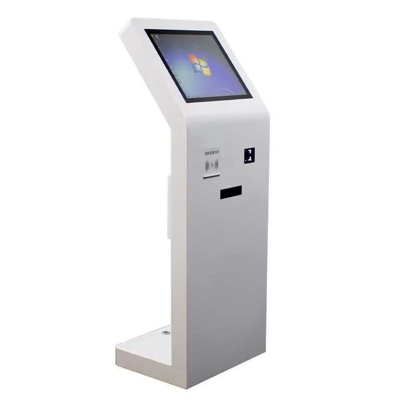 21,5-inch vloerstaande kiosk met touchscreen, IC-kaartlezer en QR-codescanner
