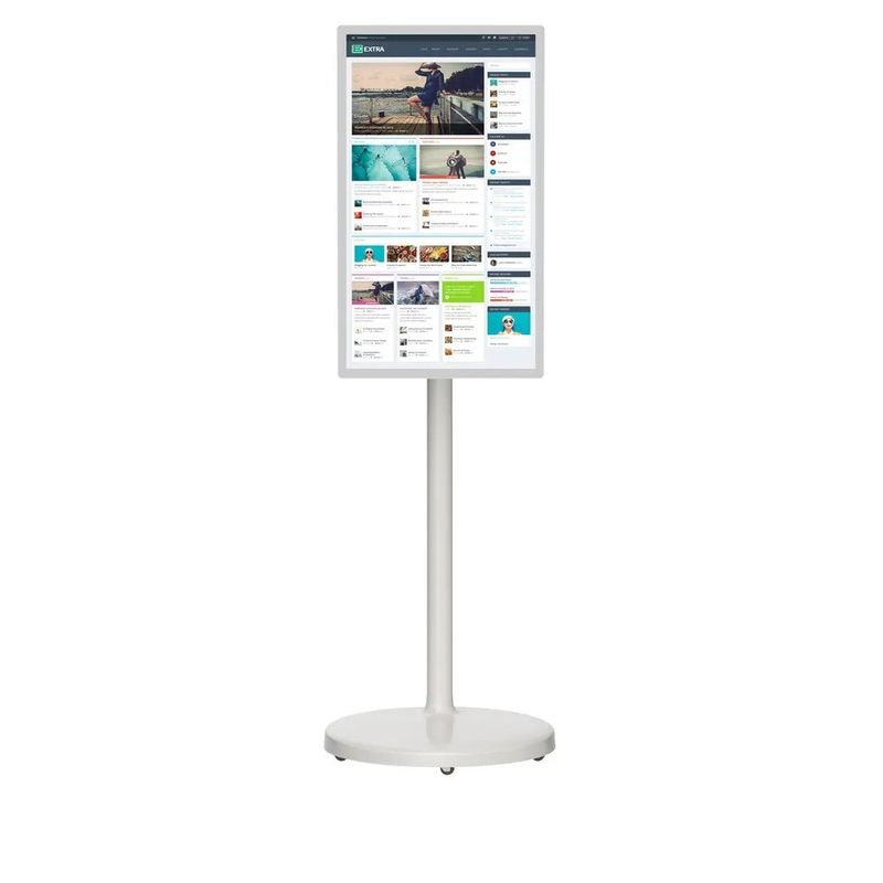 24 inch draagbare vloerstand aanraakscherm digitale kiosk met Android NFC en aanpasbaar scherm