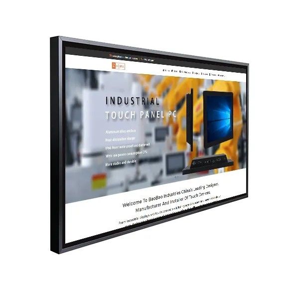 55 inch infrarood touchscreen monitor wandmontage lcd-scherm met 10 punten capacitieve touch