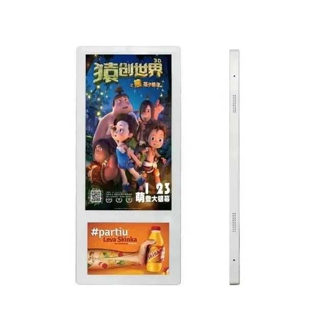 Dual-screen LCD-scherm voor liftreclame cNetwerk 18,5 en 10,1 inch