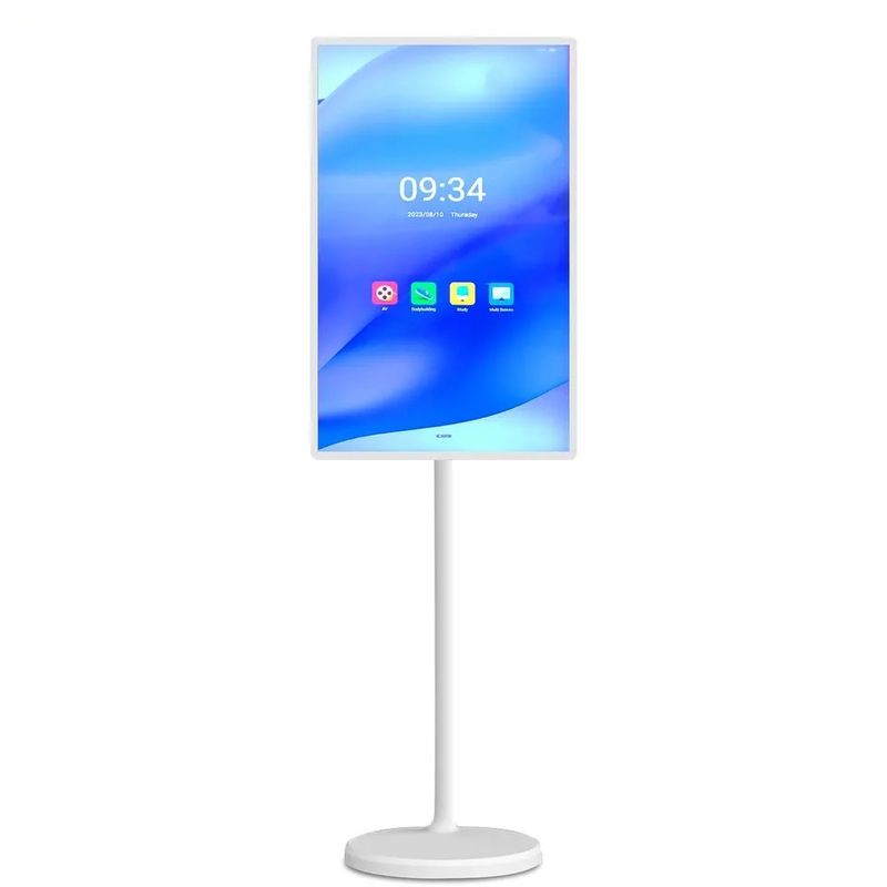 Digitale kiosk met 32 inch touchscreen met geïntegreerd toetsenbord en Windows 10 voor interactieve schermen