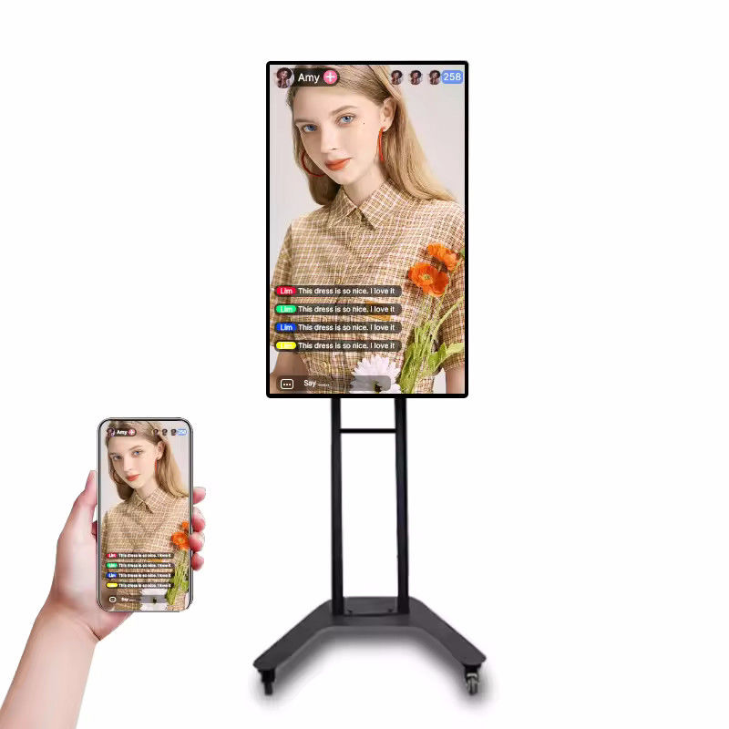 LCD-advertentiebeeldscherm met hoog contrast met 178° kijkhoek en 110-240V stroomvoorziening voor commerciële digitale signage