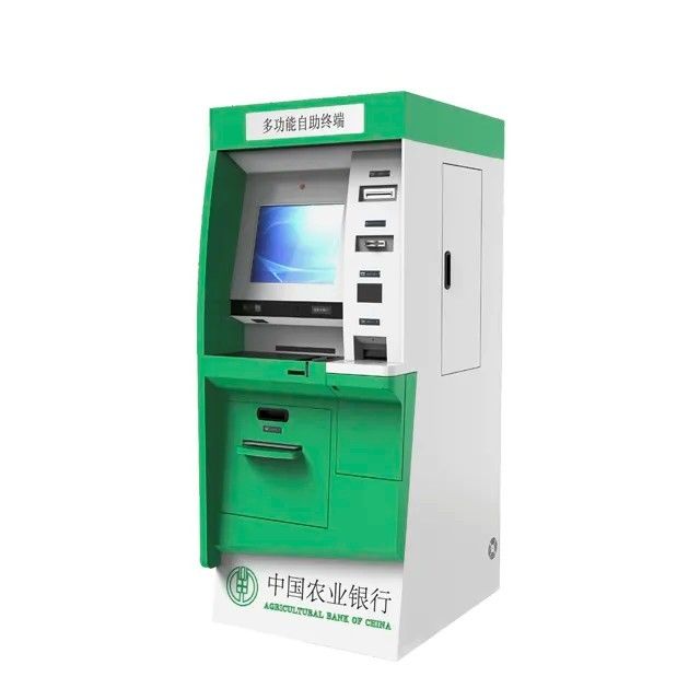 Aanpasbaar aanraakscherm zelfbestelkiosk met kaartuitgifte en cash accepter