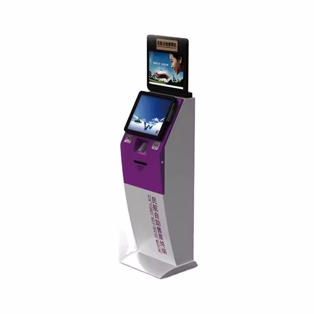 Op maat gemaakte dubbelbetalende zelfbestelling aanraakschermkiosk voor hotel en bioscoop