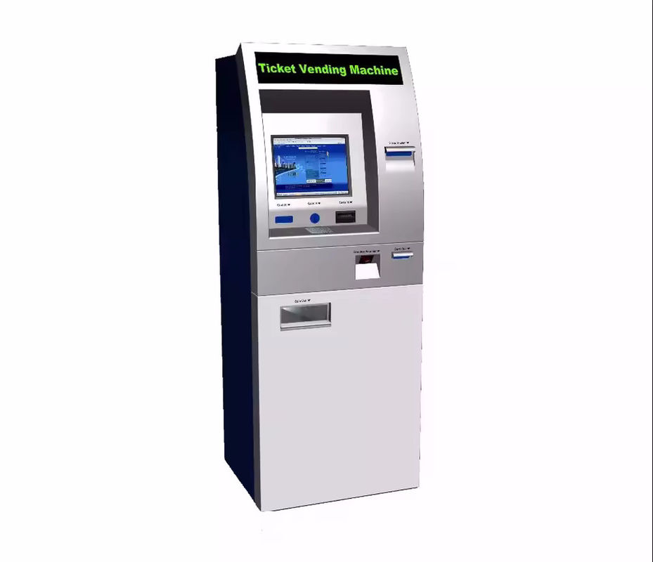 Gepersonaliseerde kleuren zelfcontroleerkiosk met kassacceptor en 21.5/24/27/32 inch touchscreen
