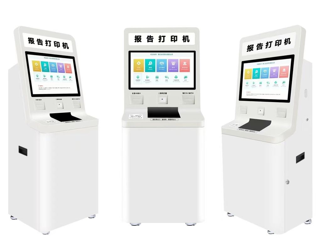 Selfservice kiosk met aanpasbare software en metalen touchscreen