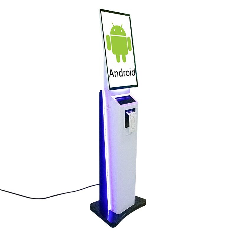 23.8/32 inch zelfbestelkiosk met gezichtsherkenning en metalen behuizing aanraakschermkiosk