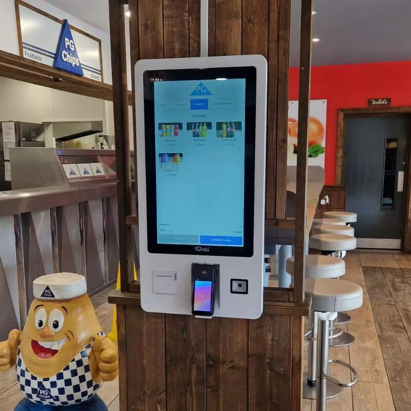 32-inch LCD-display wandmontage zelfbestelkiosk met 3 jaar garantie voor fastfood en detailhandel