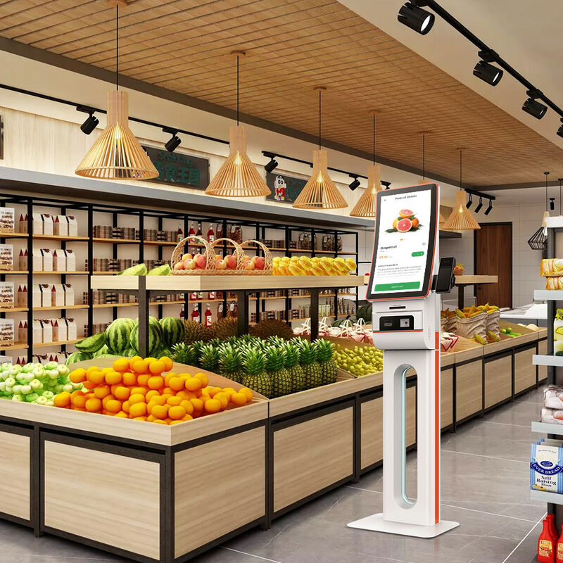 23,6" Verticale Zelf-incheck Kiosk met 1920x1080 Resolutie en Multi-OS Optionele Software