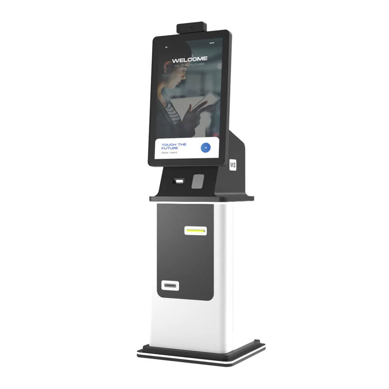 Selfservice betaalkiosk met Wi-Fi-connectiviteit aanraakschermprinter en RAL-poederlaag voor openbare toegangsterminal