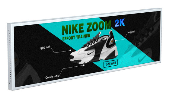 37inch Capacitive Touch Screen Digital Kiosk with Strech Strip Display and High Resolution 3840x1080